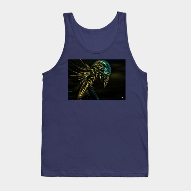 Collider - Fractal Visionary - Alien - Manafold Art Tank Top by Manafold